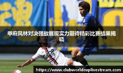 甲府风林对决强敌展现实力期待精彩比赛结果揭晓